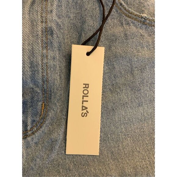 Rolla's Elle Super High Rise Relaxed Jeans Vanessa distressed light size 27 NEW - Picture 5 of 11